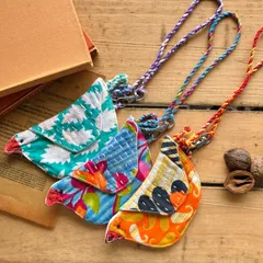 ハンドメイド カードケース Peopletree 鳥モチーフ Suica 小物入れ ギフト