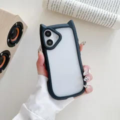 【数量限定】かわいい ケース ケース iPhone16 指紋防止 iPhone16 おしゃれ シンプル 耐衝撃 背面クリア ねこ ネコ 韓国 猫 ねこみみ ネコミミ スマホケース 猫耳 カバー