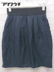 ◇ UNTITLED アンタイトル ミニ タイト スカート サイズ1 ネイビー レディース 【中古】 【1002801212063】