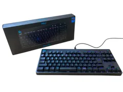 ★  ロジクール GPRO Keyboard G-PKB-002LN ゲーミングキーボード 非純正USBケーブル付き  動作確認済み バックライト不具合あり 0.7kg