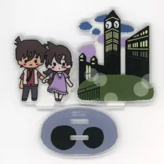 【中古】アクリルスタンド・アクリルパネル 工藤新一＆毛利蘭 背景付きアクリルスタンド 「セガ ラッキーくじ 名探偵コナン メモリアルカット」 I賞