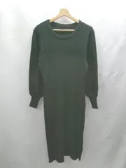 ◇ ⊇ La-gemme ラジエム 長袖 ロング ワンピース サイズ表記なし ブラック レディース E  【1502030038408】