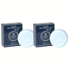 AOMORI BLUE あおもり藍 無添加 石けん あおもり藍エキス配合 100g×2個セット 天然成分由来【日本製】