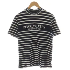 PEARLY GATES カラフルロゴカットソー　サイズ5 高通気ダブルフェイス半袖Vネックカットソー | PEARLY GATES