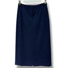 Theory セオリー FINE SMOOTH JSY CL STRAIGHT SK スカート ロングスカート ネイビー 紺  ウール  Iライン ストレート スリム シンプル オフィス カジュアル レディース 冬 ゴーゴー古着久喜倉庫店鴻4