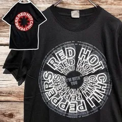 レッドホットチリペッパーズ RED HOT CHILI PEPPERS レッチリ Tシャツ tee ティーシャツ バンド ロック ツアー ライブ デザイン 両面 プリント 派手 奇抜 古着 ビンテージ メタル アーティスト 2025 1600 p10/