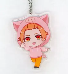 【中古】キーホルダー 不動明謙 「B-PROJECT ～熱烈*ラブコール～×東武動物公園 トレーディング ちびキャラ アクリルキーホルダー」