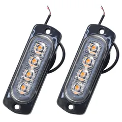 w_SBG デイライト 車 led ライト 12v 対応 点灯 専用 ヘッドライト マーカーランプ サイドマーカー 警告灯 タイヤ灯 2個 セット ブルー [ブルー]