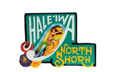 ☆ハワイ ノースショア「ハレイワ」 サインボード 木製看板 HALE'IWA