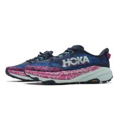 HOKA ONE ONE ホカ オネオネ M SPEEDGOAT 6 STORMYSKIES/AQUABREEZE  スピードゴート6 厚底 トレイルランニングシューズ ビブラムソール#わふうひゃっぽうばこ