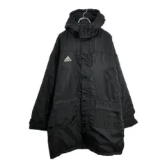 90年代 adidas アディダス ベンチコート スポーツ ブラック(メンズ L)中古 古着 U4058