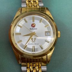 稼動品○ RADO ラドー 腕時計 自動巻き デイト ゴールド シェル文字盤 
