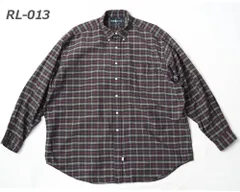 ［USED］Polo Ralph Lauren ポロ ラルフ ローレン 古着 ラルフ シャツ古着 チェック柄The BIG OXFORD/ザ・ビッグオックスフォード ボタンダウンカラーシャツXLサイズrl-013