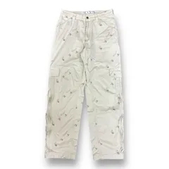 国内正規 OFF-WHITE 20AW ロゴ プリント ペインター カーゴパンツ OMCA156F20FAB001 オフホワイト 32  65711A1のサムネイル