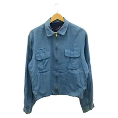 【中古】50s 総柄レーヨンリバーシブルギャバジンジャケット  棒タロン サイズ表記なし A面総柄 B面ターコイズ ヴィンテージ[17]