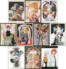 【中古】紙製品 全10種セット 「デスノート展 DEATH NOTE EXHIBITION ミニ色紙コレクション」