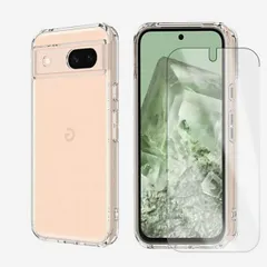[C211F102] Google Pixel 8A ケース TPU 透明 クリア スマホカバー ブルーライトカット 液晶保護ガラス付き Pixel 8 Pixel8A Pixel8Aカバー グーグル ピクセル8a 透明 ソフト 携帯ケース