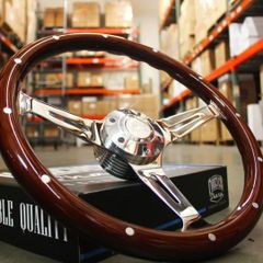 アトム⭕FOREVER ステアリング シャープ ウッドハンドル d324 ウッドハンドル 38cm フォーエバーシャープ ステアリング - メルカリ