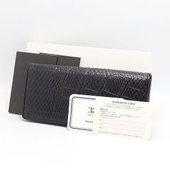 1 mètre carré ヘビ革 長財布 ギャルソン 黒 DA30774 - メルカリ