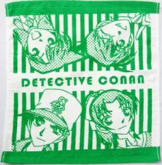 【中古】タオル・手ぬぐい(キャラクター) 集合(緑) ハンドタオル 「セガラッキーくじ 名探偵コナン」 H賞