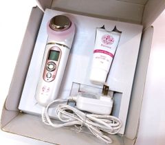 【1990】ビジョーナ 超音波美顔器 KBE-1110/P 美容家電 フルエステ クレンジング 超音波 保湿ケア Bijouna 美肌エステ ピンク 温冷機能付き