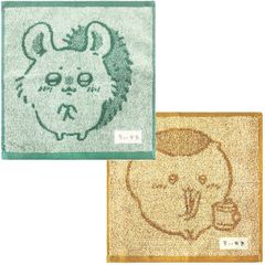 ミニタオル2枚セット ちいかわ おねだりモモンガ おつまみくりまんじゅう