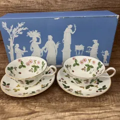 未開封❣️お値下げ❣️WEDG WOOD ストロベリーピオニー2客 未開封❣️お値下げ❣️WEDG WOOD ストロベリーピオニー2客