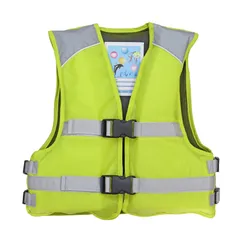 ライフジャケット 簡易ジュニアフローティングベスト FV-6161 子供用 釣り用 川遊び 水遊び用 こども用　ファインジャパン グリーン LL