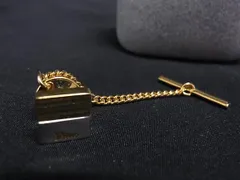 ■美品■ ChristianDior ディオール ヴィンテージ ピンバッジ ピンブローチ アクセサリー レディース シルバー系×ゴールド系 DI6951