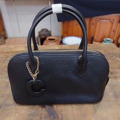 カプリヌーブ【CAPRINOUVE】2way ショルダーバッグ 山羊革　黒柳　ブラック　未使用　保管品