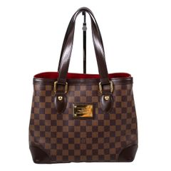 【Louis Vuitton】ルイ・ヴィトン ハムステッドPM N51205 ダミエ エベヌ ブラウン系 トートバッグ ショルダーバッグ レディース 【中古品】 USED-B 【9304】