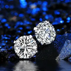 ピアス 小さめ シルバー 韓国 両耳 ジルコニア メンズ ダイヤモンドカット