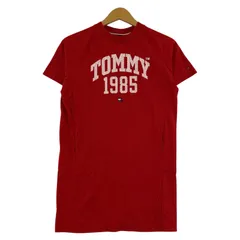 TOMMY HILFIGER トミーヒルフィガー プリントワンピース size152/レッド