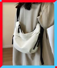 新品 ショルダーバッグ レディース ナイロン 多収納 無地 男女兼用 ストリート ファッション鞄 【送料無料】