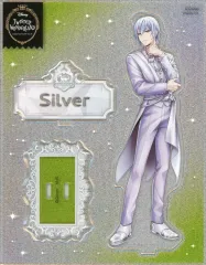 【中古】アクリルスタンド・アクリルパネル シルバー グリッターアクリルスタンド(プラチナジャケットver.) 「ディズニー ツイステッドワンダーランド」