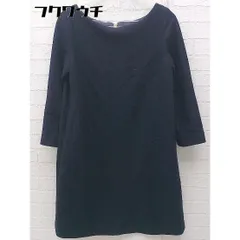 ◇ STUNNING LURE スタニングルアー 七分袖 ミニ ワンピース サイズ36 ネイビー レディース 【1002801895051】のサムネイル