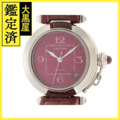 Cartier カルティエ パシャＣ W3108299 SS/革 自動巻き メンズ ピンク 