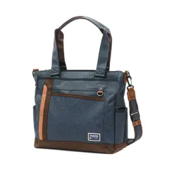 ムスタッシュ トートバッグ メンズ レディース 大きめA4 ブランド MOUSTACHE バッグ ビジネスバッグ トート 横 40代 50代 2WAY PC MDP-0652 ネイビー