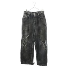 BALENCIAGA (バレンシアガ) 23SS BAGGY PANTS ダメージ加工 バギーデニムパンツ インディゴ 745213 TNW01