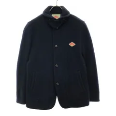 ダントン 日本製 ウールモッサ ジャケット 36 ネイビー Danton レディース