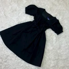 バーバリーブルーレーベル ワンピース ノバチェック ベルトリボン 裏地付き 黒 Sサイズ相当 ★お値段交渉を受け付けます。【A0128】