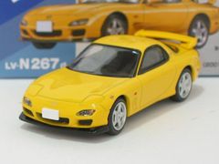 マツダ RX-7 タイプR バサーストR（黄）2001年式 LV-N267d【トミーテック社1/64ミニカー】【トミカの時】