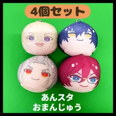 【4個セット】あんスタ おまんじゅう 乱凪砂 巴日和 七種茨 漣ジュン Eden