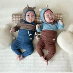 【即日発送】帽子付きルームウェア3点セット　韓国子供服　ベビー服　キッズ服