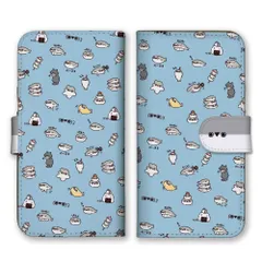 iPhone14Pro ケース 手帳型 アイフォン14 プロ スマホケース サカバンバスピス バスピス 魚 可愛い かわいい シュール イラスト ゆるい パターン  カラー01