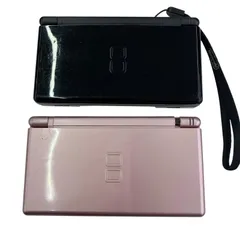186000 現状品 Nintendo 任天堂 ニンテンドウ Ninendo DS Lite  USG-001  ブラック（動作品）メタリック ピンク (ジャンク) 2点まとめ売り
