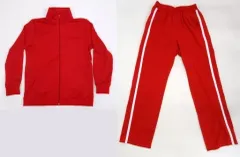 【中古】コスプレ衣装・グッズ(キャラクター) 音駒高校バレーボール部 ジャージ(上下セット) レッド Lサイズ 「ハイキュー!!」