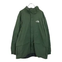 THE NORTH FACE ノースフェイス HYVENT マウンテンパーカー 大きいサイズ アウトドア グリーン(メンズ XXL)中古 古着 U9750