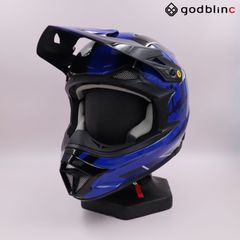 ZEALOT マッドジャンパー2 CARBON HYBRID GRAPHIC BLUE Sサイズ　MJC0013 オフロードヘルメット