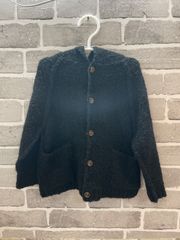 【E8-21】◇ one more in the family 36M サイズ　カーディガン　黒色